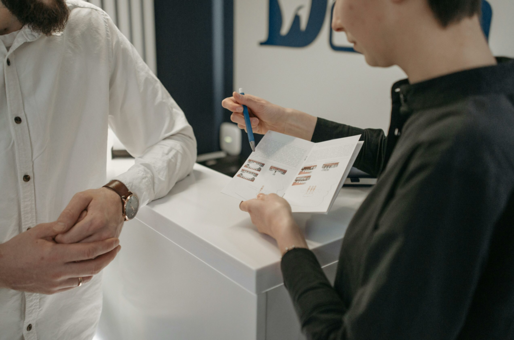 healthcare providers printed dental brochure